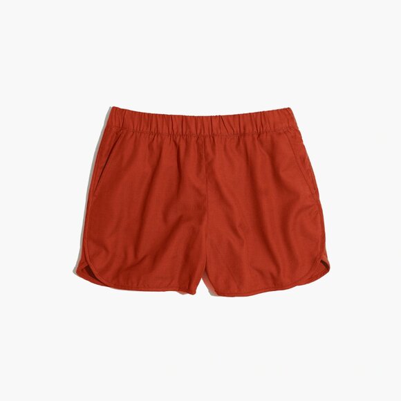 NWT Madewell Pull-on Shorts in Dusty Redwood - Size L - Picture 5 of 10